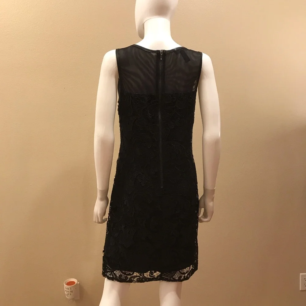 INC International Concepts Black Lace Dress Size 8 Sleeveless Formal Elegant - Picture 4 of 14
